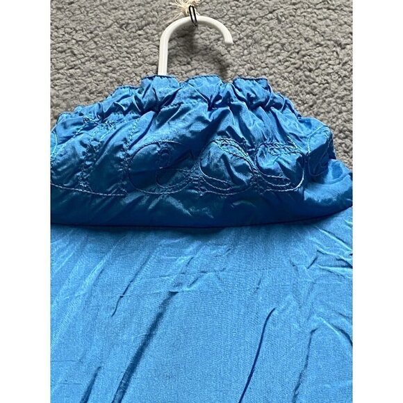 Ellesse Ski Windbreaker Jacket Mens Vintage 80s Half Zip Blue Jacket Nylon XL - Picture 8 of 12